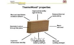 1,7m long Thermowood Barrel Sauna (Ø 1.97 m) with Electric Heater