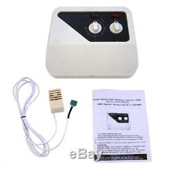 110V 304 Grade Stainless Steel Wet & Dry Sauna Heater Stove Spa Outer Controller