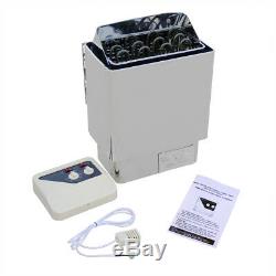 110V 6KW Dry Sauna Stove Heater Tool Temperature Controller Spa Home Sauna US