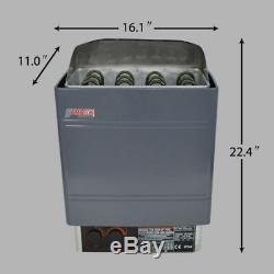 220V 9KW External Digital Controller Sauna Heater Stove Top Wet&Dry Galvanizing