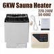 220v Electric Sauna Heater Adjustable Temp For Max. 317 Cubic Feet 6kw
