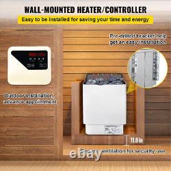 220V Electric Sauna Heater Adjustable Temp for Max. 317 Cubic Feet 6kw