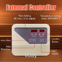 220V Electric Sauna Heater Adjustable Temp for Max. 317 Cubic Feet 6kw