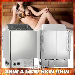 220V Electric Sauna Heater Stove Wet Dry Stainless Steel Internal Control Spa