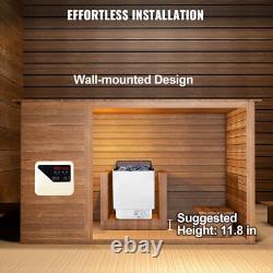 220V Sauna Heater Electric Stove 6kW-9kW With-Wall Digital Panel MAX. 459 cu. Ft