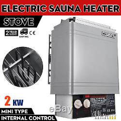 2KW 120V Electric Wet & Dry Stainless Steel Sauna Heater Stove Internal Control