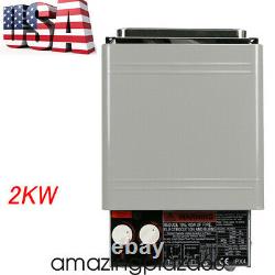 2KW 120V Sauna Heater Stove Dry Sauna Stove Stainless Steel Internal Controller