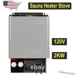 2KW 120V Sauna Heater Stove Dry Steam Bath Internal Controller Home Hotel SPA