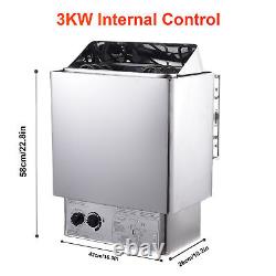 3-6KW Stainless Steel Sauna Heater Stove Dry With External Controller Digital