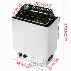 3-9KW Electric Sauna Spa Heater Stove Wet Dry Stainless Steel Internal Control