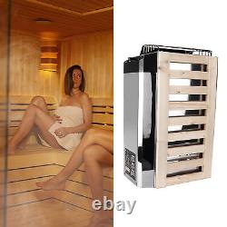 3KW Sauna Heater Stove 110V 3-8cm Dia Sauna Stone Stove withController Sauna Home