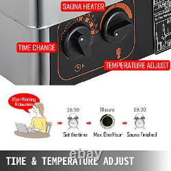 3KW Sauna Heater Stove Sauna Stove Built-in Control Wall Mounted Stainless Steel