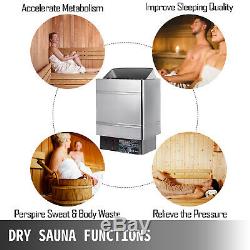 3KW Wet&Dry Sauna Heater Stove Internal Control Anti-rust Temperature 12