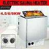 4.5/6/9kw 220-380v Dry Sauna Stove Heater Tool Temperature Controller Spa Home