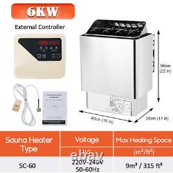 6-9KW 220V Sauna Heater Stove External Control Type Dry Steam Rapid Heating