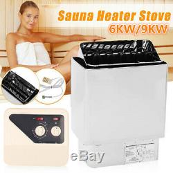 6/9KW Electric Sauna Heater Sauna Stove Wet&Dry Sauna Control System 5-13m³