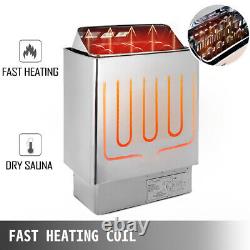 6/9KW Sauna Heater Dry Steam Bath Sauna Heater Stove w External Controller 220V