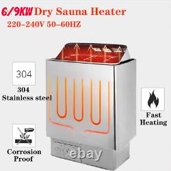 6/9KW Sauna Heater, Sauna Stove, Sauna Rock, w Digital Control, 50-60hz US STOCK
