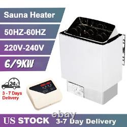 6/9KW Sauna Heater, Sauna Stove, Wet&Dry 220V-240V, 50-60HZ Sauna Free Shipping