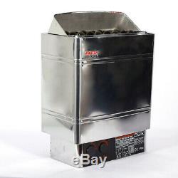 6000W Home Spa Bath Sauna Heater Stove with External Control Stainless Steel 5-9m³