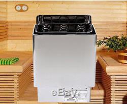 6KW 110V & 220V Electric Sauna Heater Stove with Outer Controller Deep Rock Tray