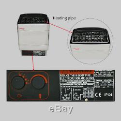 6KW 220V Electric Wet&Dry Stainless Steel Sauna Heater Stove External Control