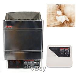 6KW 220V Sauna Heater Stove Wet & Dry Stainless Steel External Control Spa