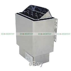 6KW Auto 110V & 220V/380V Sauna Stove Electric Heater + Outer Controller for Spa
