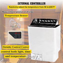 6KW Dry Spa Sauna Room Mini Heater Stove Stainless Steel w External Controller