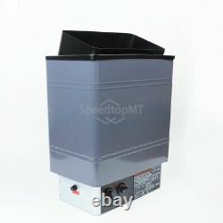 6KW Electric Sauna Heater Stove Wet Dry External Control Spa Aluminum Paint New
