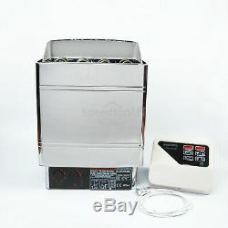 6KW Electric Sauna Heater Stove Wet Dry Stainless Steel External Control Spa