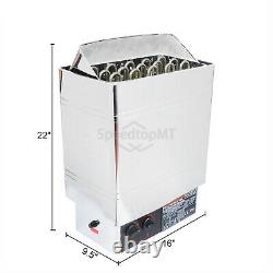 6KW Electric Sauna Heater Stove Wet Dry Stainless Steel Internal Control Spa