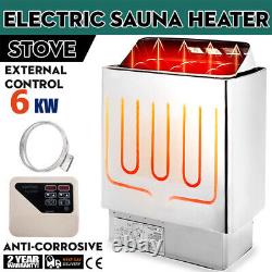 6KW Sauna Heater For Bath Shower SPA 220 240V Electric Dry Stainless Steel Stove