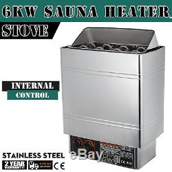 6KW, Sauna Heater, Stainless Steel, Internal Control, Sauna Stove, Free Shipping