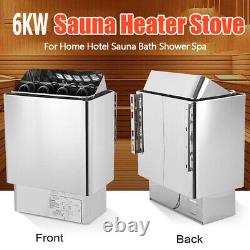 6KW Sauna Heater Stove Aluminum Panel Dry Spa Sauna System w External Control US
