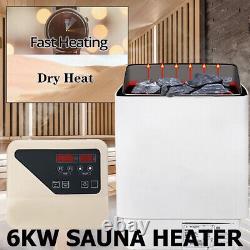 6KW Sauna Heater Stove With External Controller Home Commercial Max. 317 Cubic Feet