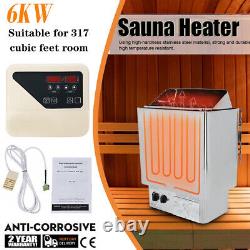 6KW Stainless Steel Electric Sauna Stove High Heated Efficiency Dry Sauna Heater