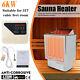 6kw Stainless Steel Sauna Heater 220v Electric Sauna Stove Kit Built-in Controls