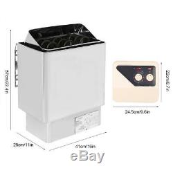 6KWith9KW 220V-380V Electric Sauna Heater Stove Stainless Steel External Control