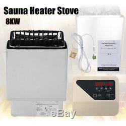 8KW Wet & Dry Sauna Heater Stove Stainless Steel For SPA + External Controler