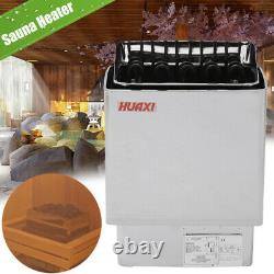 9KW 220V Electric Sauna Heater Stove Wet Dry Stainless Steel Home Hotel Spa Set