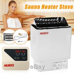 9KW 220V Electric Sauna Heater Stove Wet Heating Dry Stainless Steel Spa Control