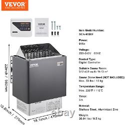 9KW 220V Electric Sauna Stove, Steam Bath Sauna Heater with External Digital Con