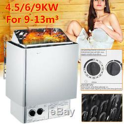 9KW 220V Electric Wet & Dry Stainless Steel Sauna Heater Stove Internal Control