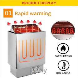 9KW 50-60HZ Residential Stainless Steel Dry Sauna Stove Heater MAX. 460 cu. Ft USA