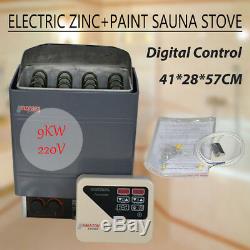 9KW AC220-240V Wet&Dry Sauna Heater Stove External Digital Controller 9-13m³