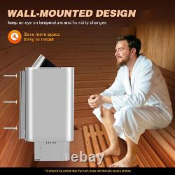 9KW Electric Sauna Heater Stove Temperature Adjustable for Bedroom Office Hotel