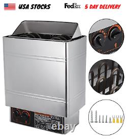 9KW Sauna Heater Dry Steam Bath Stove Spa Hotel Shower Electric Stainless Steel