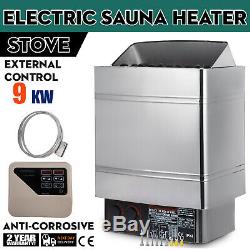 9KW Stainless Steel Sauna Electric Wet & Dry Heater Stove External Control