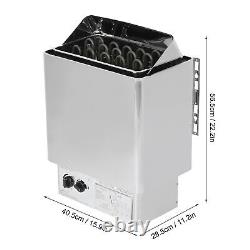 9KW Stainless Steel Sauna Stove Heater Steaming Room Bathroom SPA Equipment